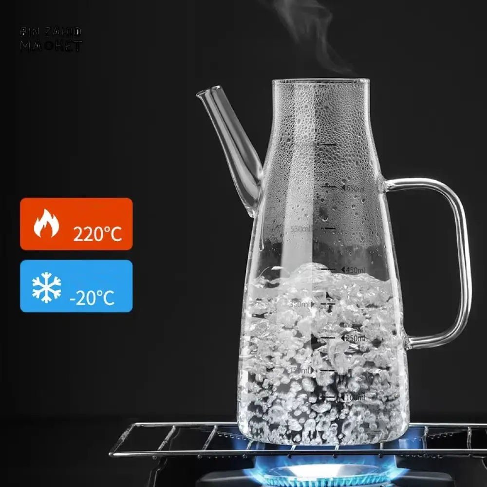 HIGH-TEMPERATURE RESISTANT GLASS OIL FILTER POT-JUG 750ml - Image 3