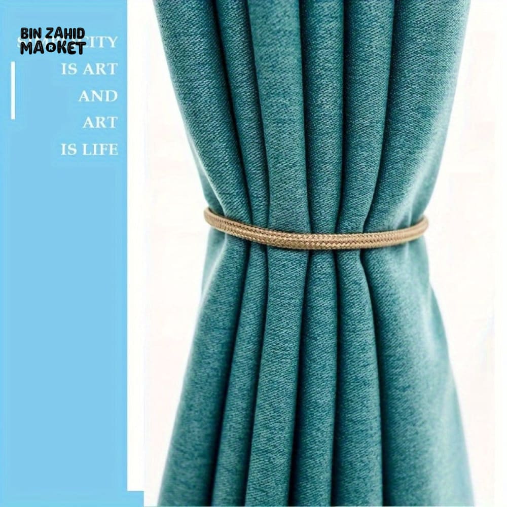 HOME DECOR CURTAIN ACCESSORIES – 2-PACK MAGNETIC HEADPHONE TIEBACKS FOR SHOWER CURTAINS & DRAPES - Image 3