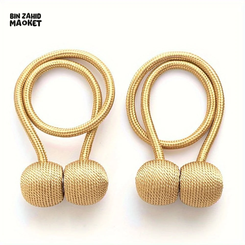 HOME DECOR CURTAIN ACCESSORIES – 2-PACK MAGNETIC HEADPHONE TIEBACKS FOR SHOWER CURTAINS & DRAPES - Image 9