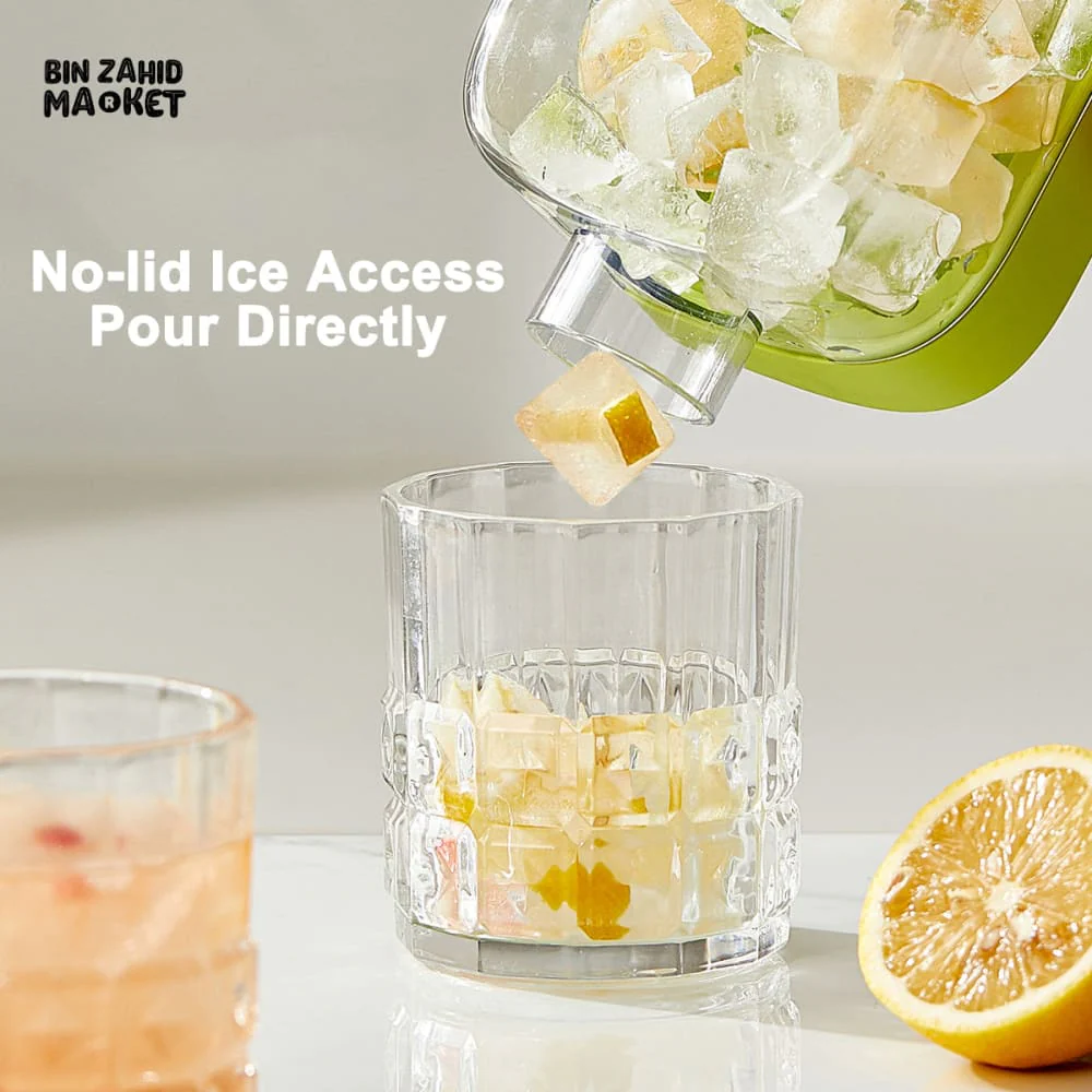 ICE CUBE MAKING BOTTLE – 2 IN 1 TOUCH-FREE WATER BOTTLE & COFFEE CUBE MOLD FOR COLD DRINKS AND JUICE - Image 5