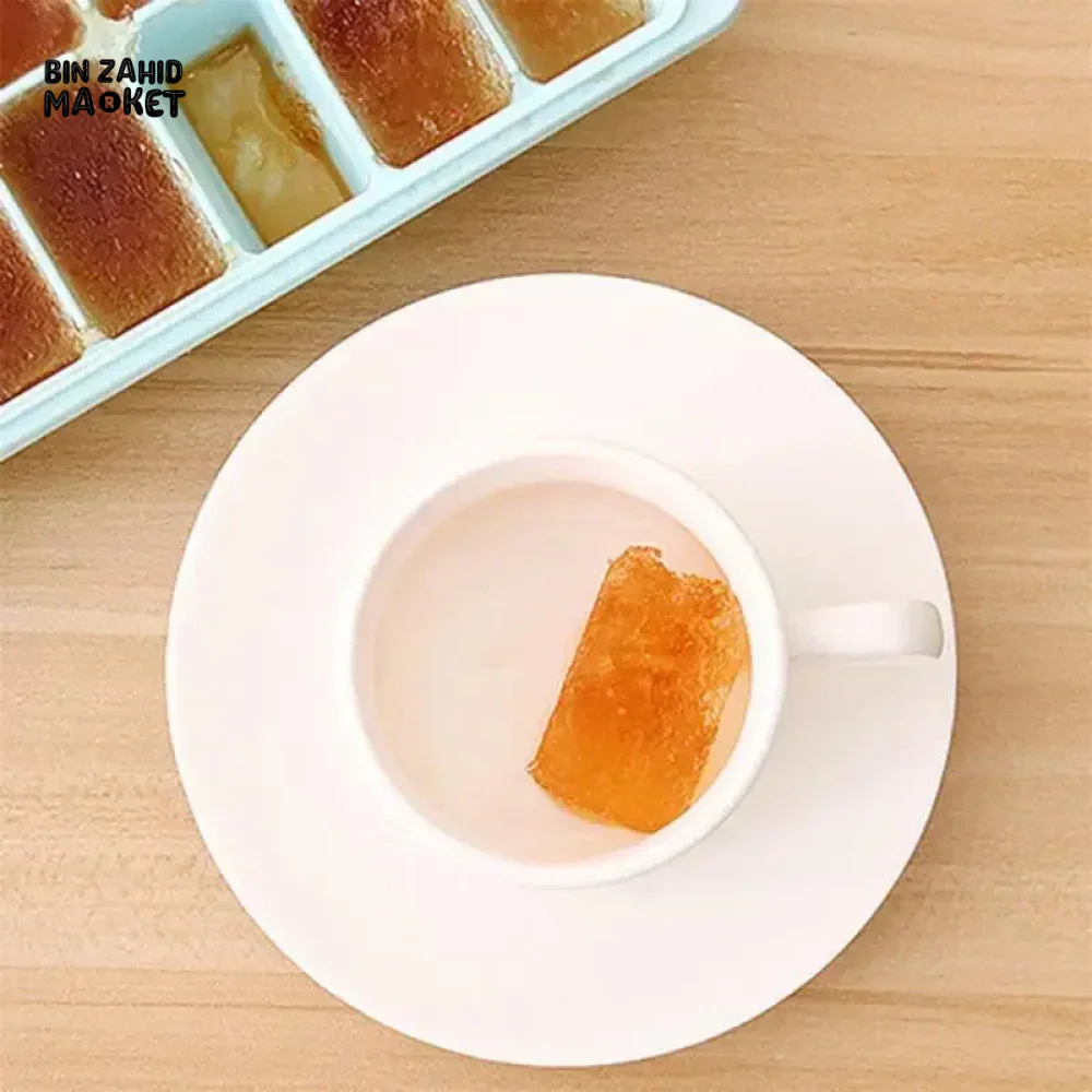 ICE CUBE TRAY WITH LID NON-STICK PLASTIC MOLD FOR JELLY & DRINKS - Image 6