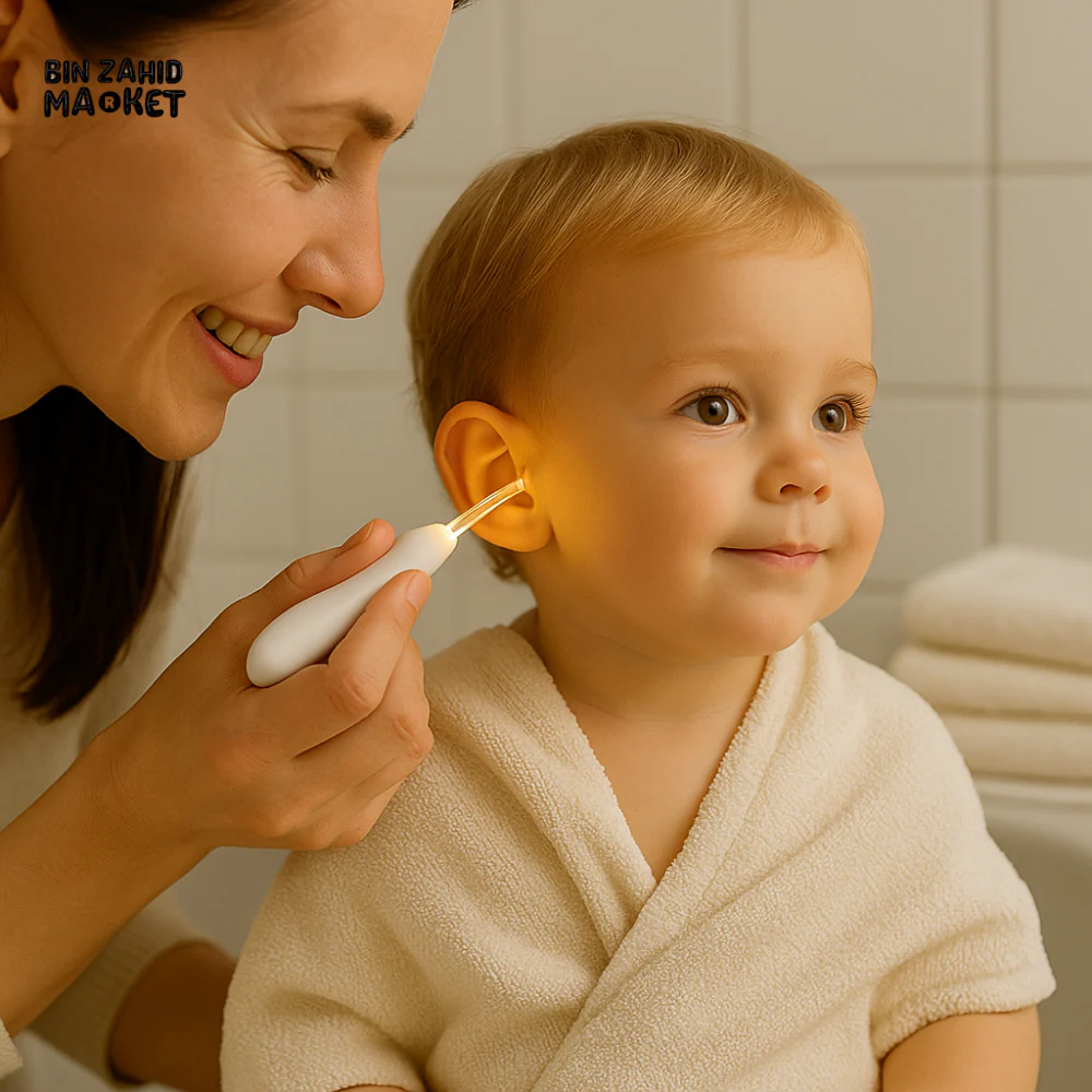 ILLUMINATED EAR CLEANER FOR BABIES & TODDLERS – SAFE & GENTLE EAR WAX REMOVER TOOL WITH LED LIGHT - Image 3