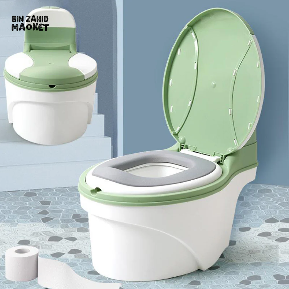 INFANTES BABY POTTY TRAINING COMMODE ERGONOMIC & CHILD-FRIENDLY DESIGN COMFORTABLE SAFE & EASY-TO-CLEAN TOILET SEAT FOR TODDLERS - BLUE - Image 2