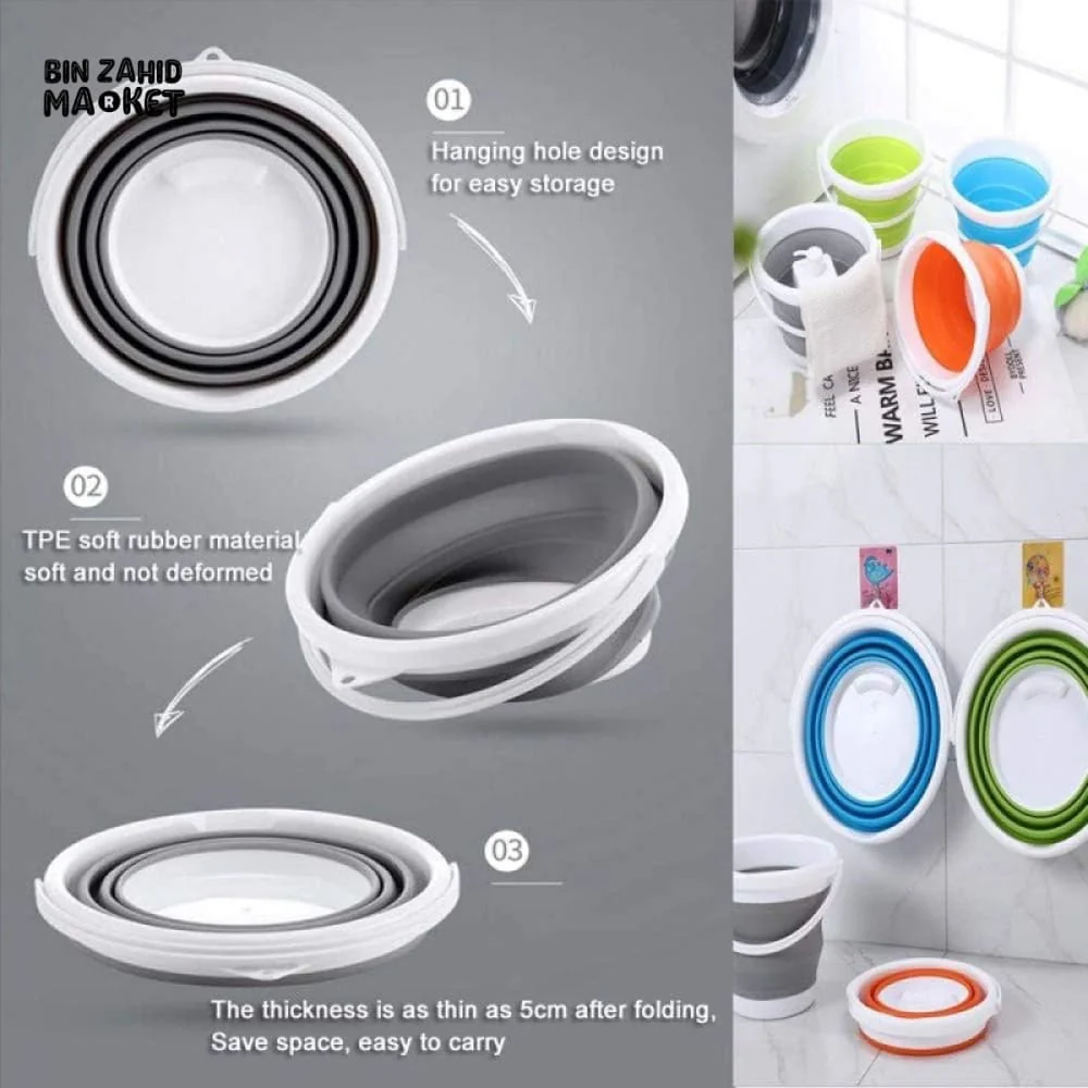 INNOVATIVE ECO-FRIENDLY 10L SILICONE BUCKET – SCALABLE, RETRACTABLE & MULTI-PURPOSE - Image 5