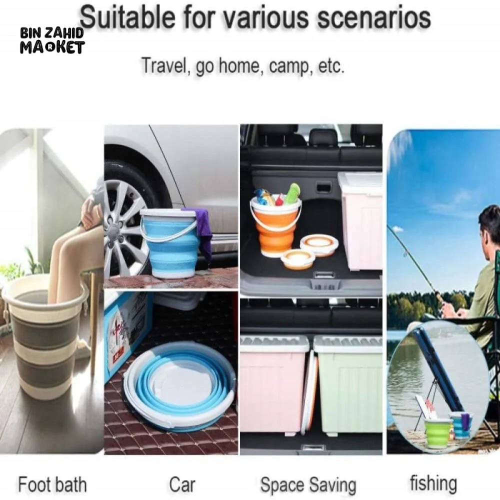 INNOVATIVE ECO-FRIENDLY 10L SILICONE BUCKET – SCALABLE, RETRACTABLE & MULTI-PURPOSE - Image 9