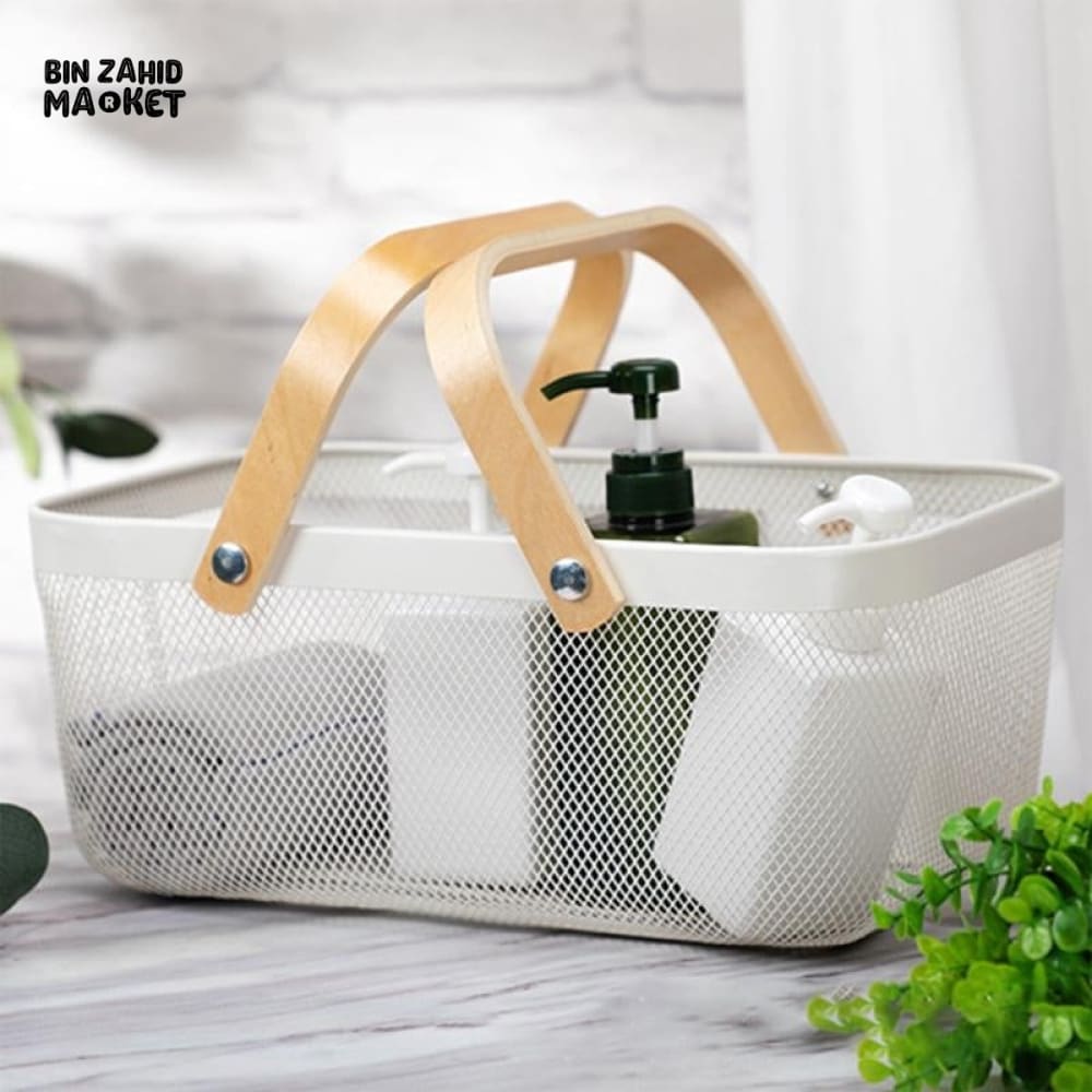 IRON WIRE FRUIT & VEGETABLE KITCHEN BASKET - RECTANGULAR SHAPE - Image 4
