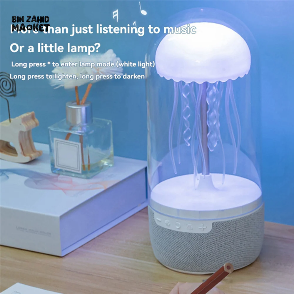 JELLYFISH AURA BLUETOOTH SPEAKER LAMP – RGB LED 3D SURROUND & DEEP BASS - Image 2