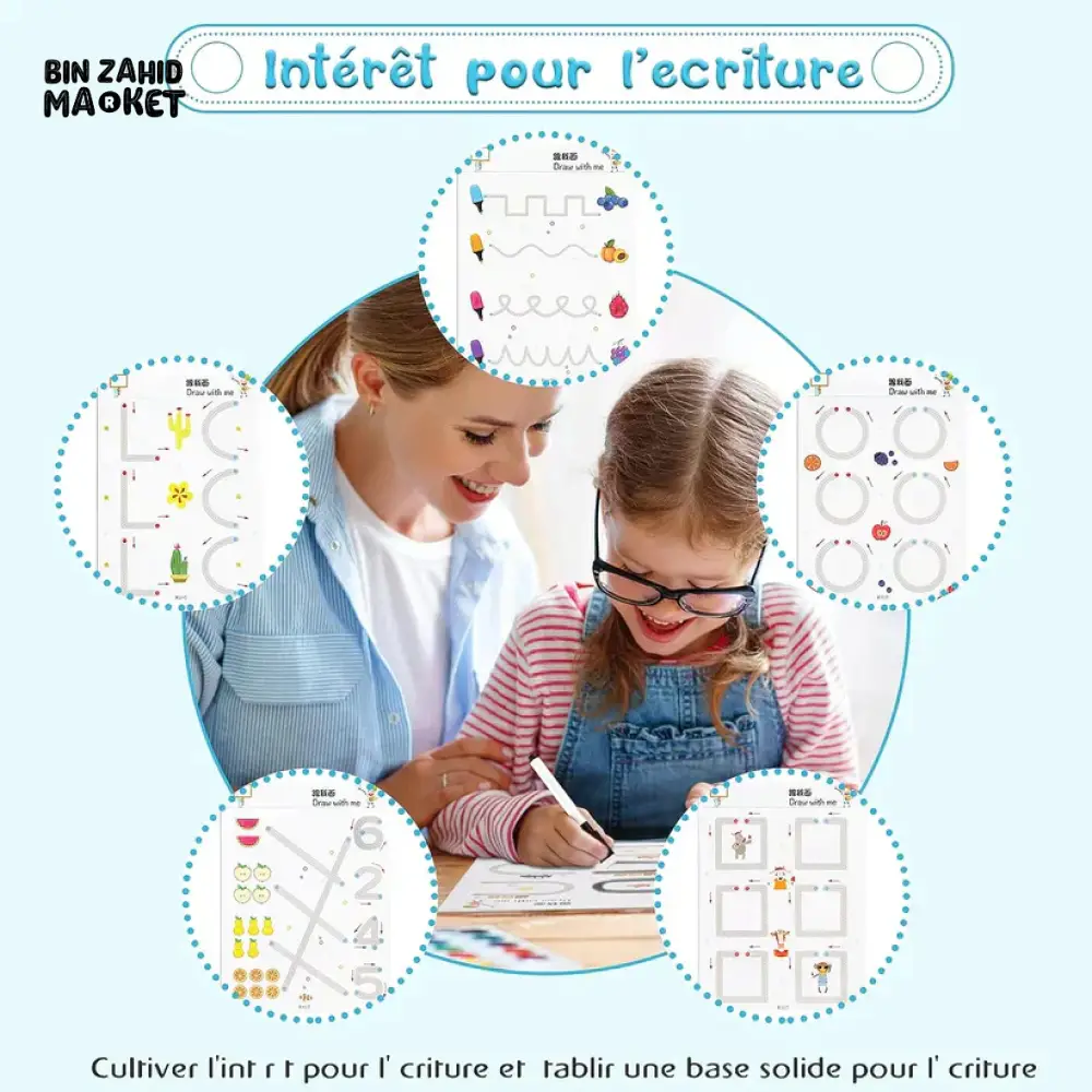 KIDS 64 PAGES REUSABLE TRACING BOOK - Image 3