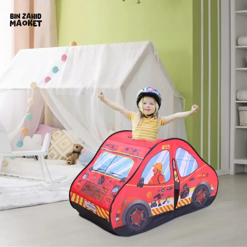 KIDS CAR TENT HOUSE + FREE 50 BALLS - Image 7