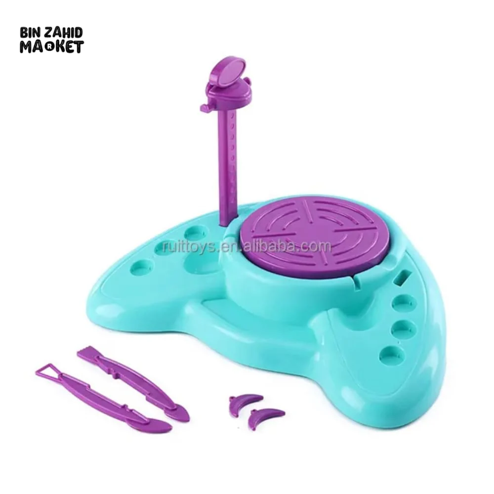 KIDS POTTERY WORKSHOP ELECTRIC CLAY MACHINE WITH USB CHARGING DIY HANDMADE CLAY ARTS & CRAFTS SET - Image 4
