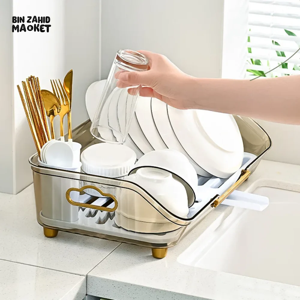KITCHEN DISH RACK – MULTI-PURPOSE DRAINING RACK FOR DISHES FRUITS & VEGETABLES
