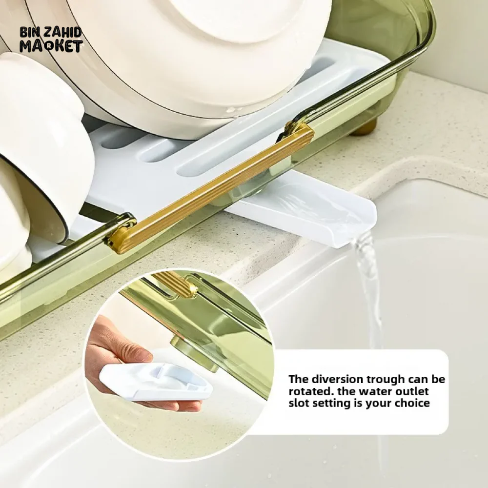 KITCHEN DISH RACK – MULTI-PURPOSE DRAINING RACK FOR DISHES FRUITS & VEGETABLES - Image 7