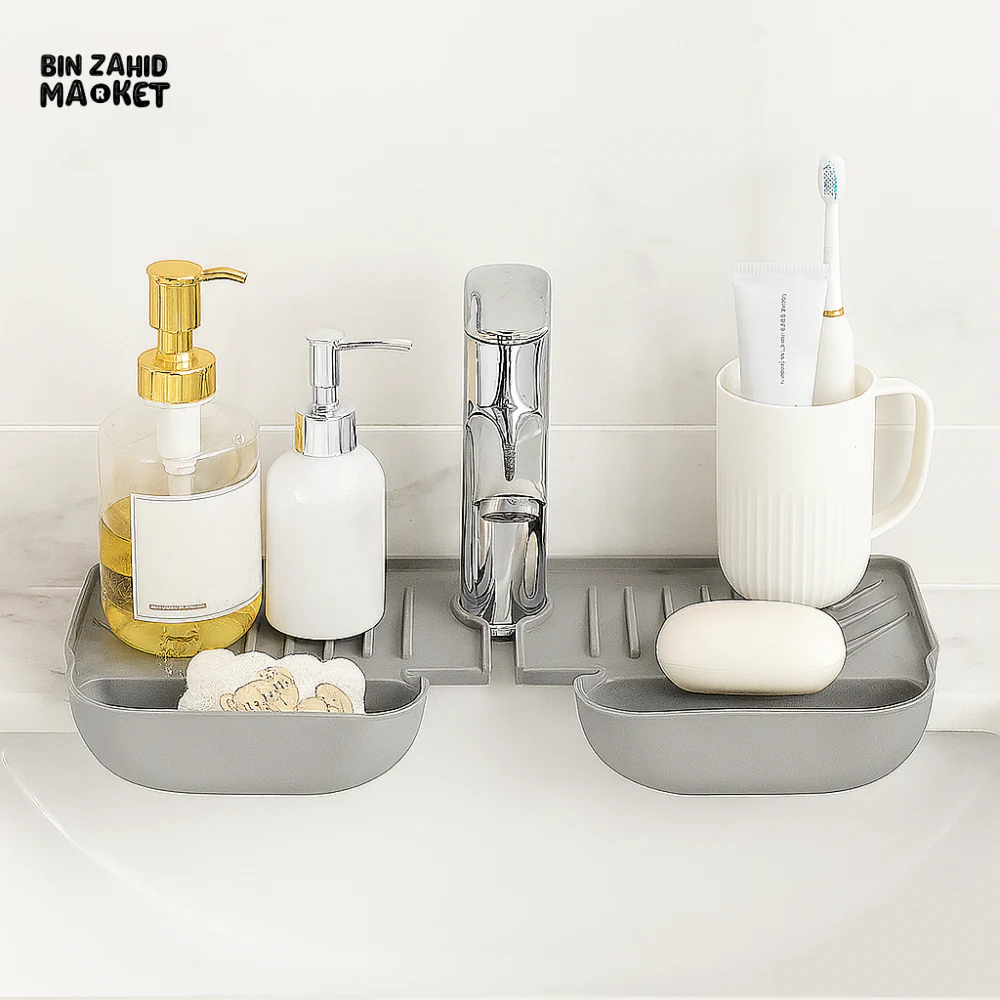 KITCHEN FAUCET ABSORBENT MAT – SPLASH GUARD & SINK DRYING PAD - Image 2