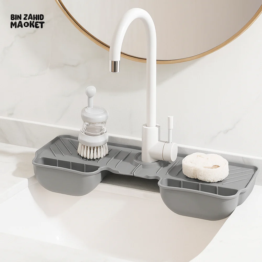 KITCHEN FAUCET ABSORBENT MAT – SPLASH GUARD & SINK DRYING PAD - Image 4