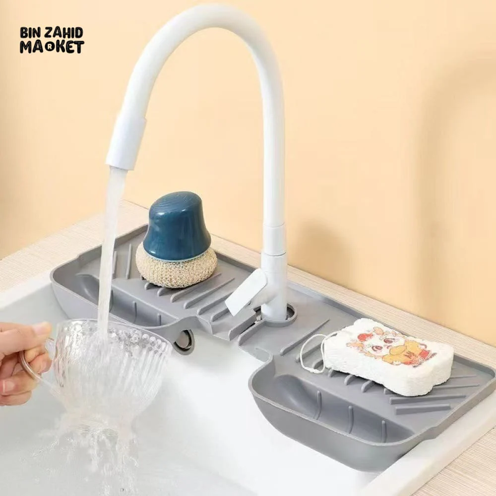 KITCHEN FAUCET ABSORBENT MAT – SPLASH GUARD & SINK DRYING PAD - Image 5