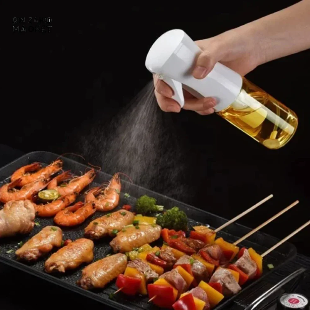 KITCHEN OLIVE OIL SPRAY BOTTLE REFILLABLE GLASS DISPENSER FOR COOKING GRILLING & SEASONING SQUIRT SPRINKLER BOTTLE FOR KITCHEN USE - Image 2