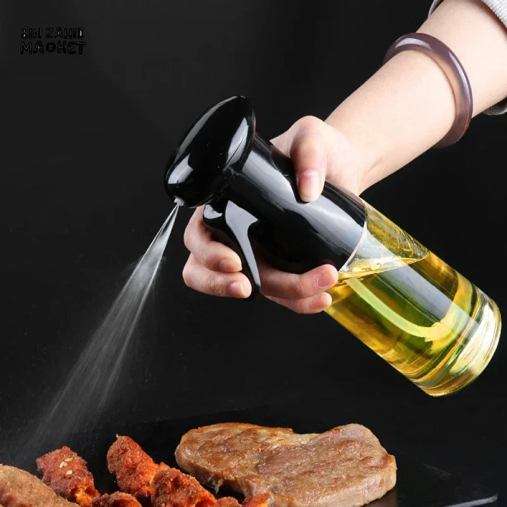 KITCHEN OLIVE OIL SPRAY BOTTLE REFILLABLE GLASS DISPENSER FOR COOKING GRILLING & SEASONING SQUIRT SPRINKLER BOTTLE FOR KITCHEN USE - Image 3