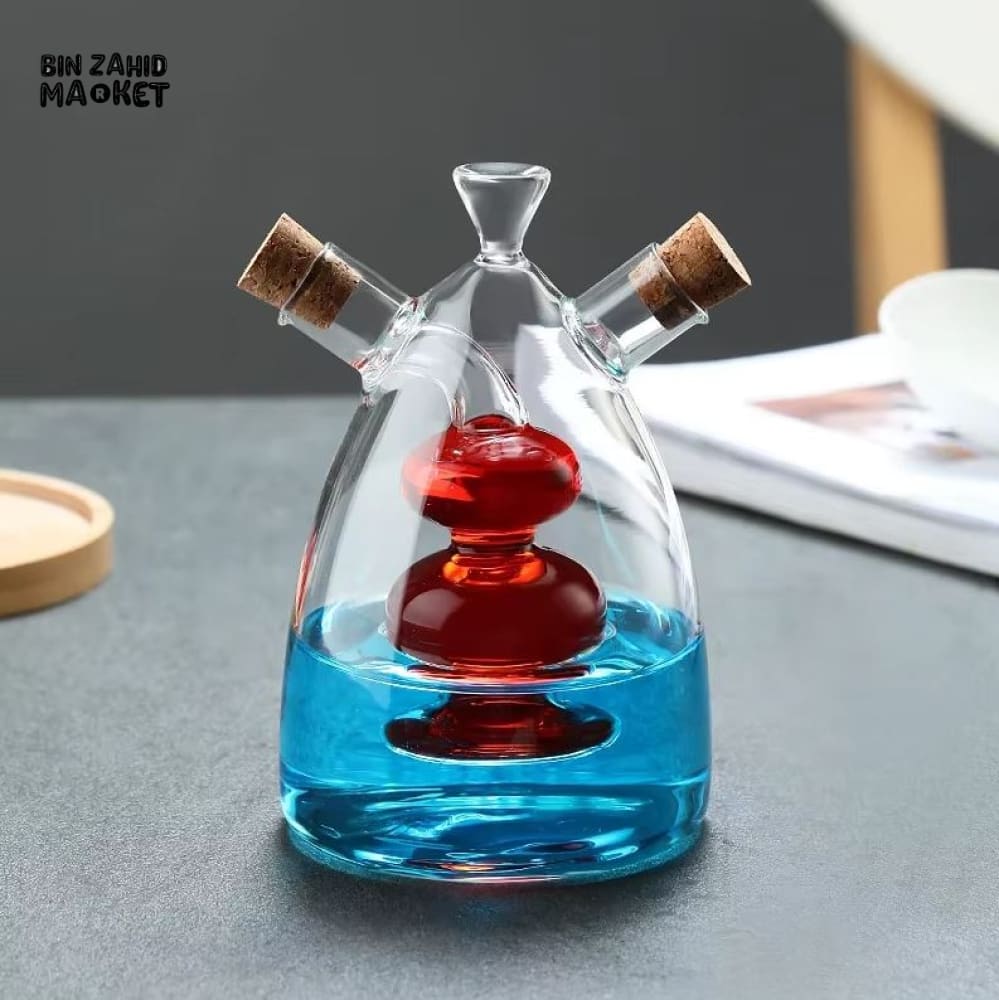 GLASS OIL & VINEGAR BOTTLE – KITCHEN STORAGE CONTAINER - Image 4