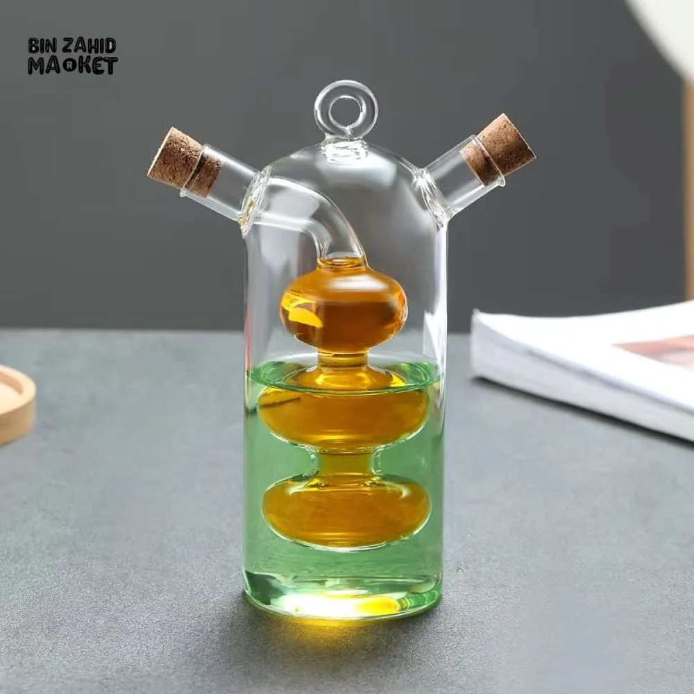 GLASS OIL & VINEGAR BOTTLE – KITCHEN STORAGE CONTAINER - Image 7