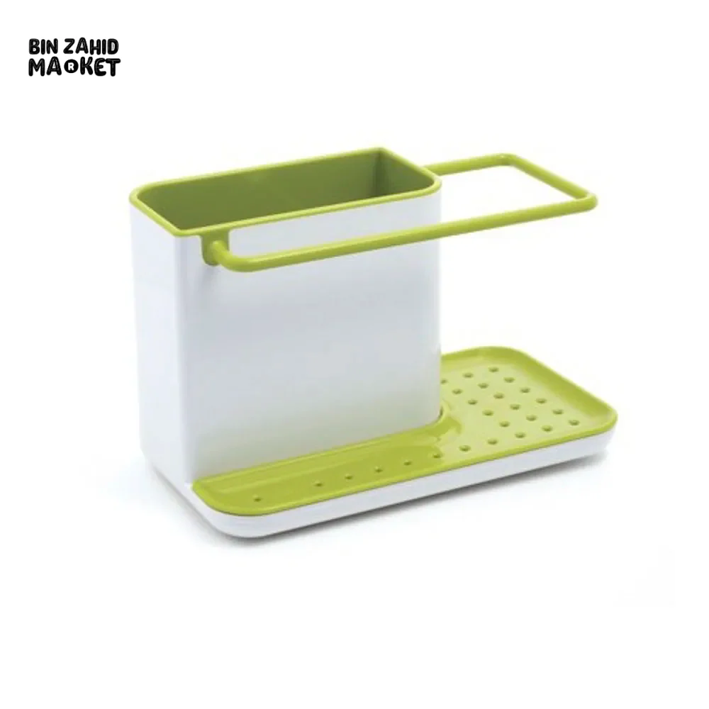 KITCHEN STORAGE DRAIN RACK SINK HOLDER SOAP & SPONGE ORGANIZER - Image 9