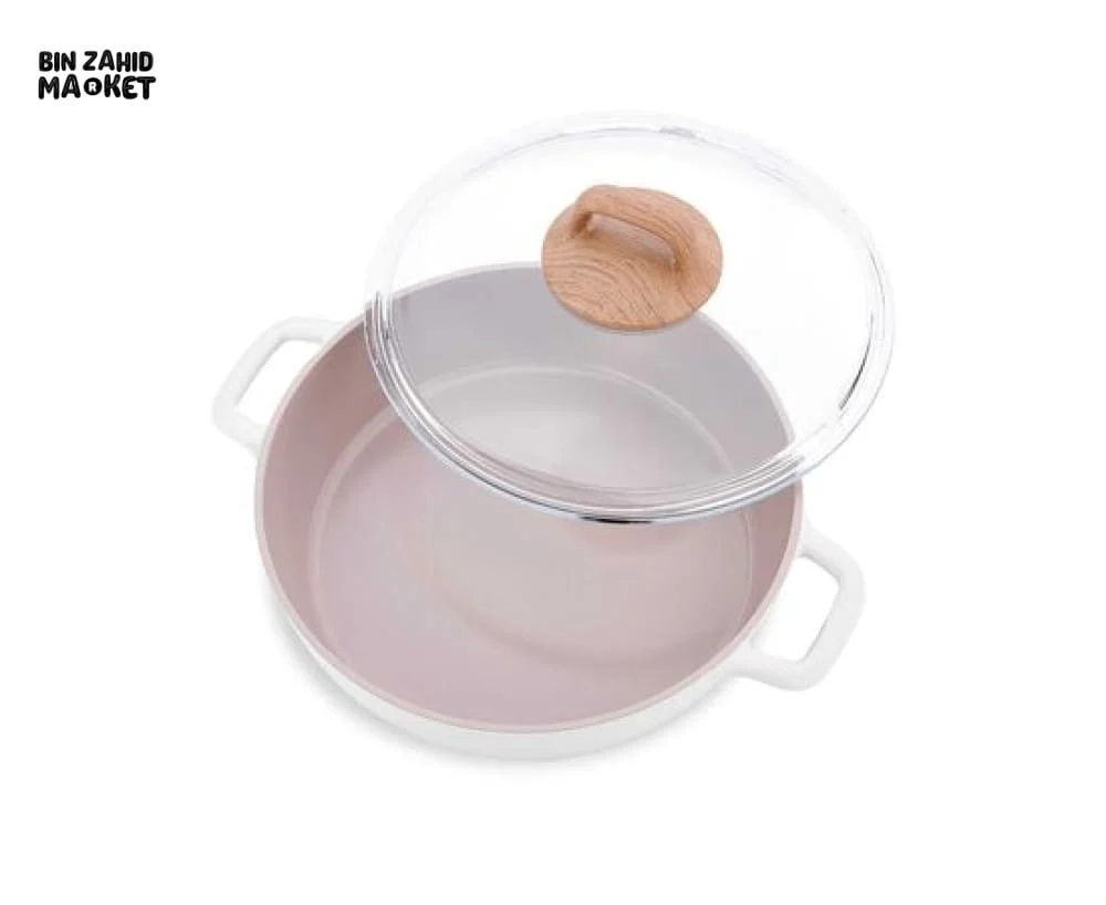 KORKMAZ GUSTO CERAMIC LOW CASSEROLE 26X7CM - Image 2