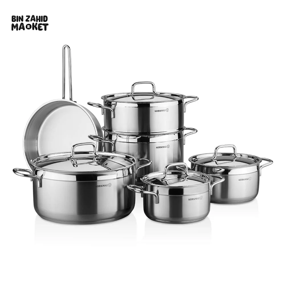 KORKMAZ ALFA PLUS COUSCOUS 10 PCS COOKWARE SET