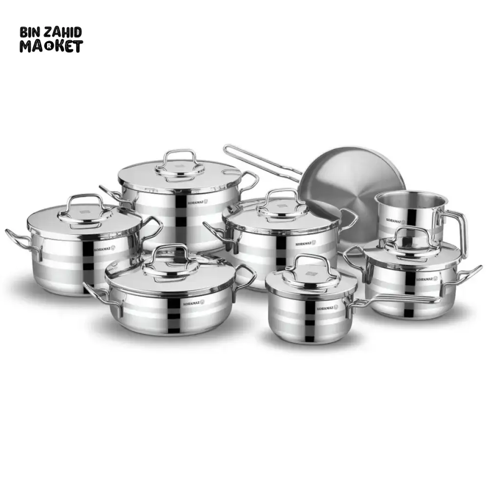 KORKMAZ ASTRON 14 PCS COOKWARE SET