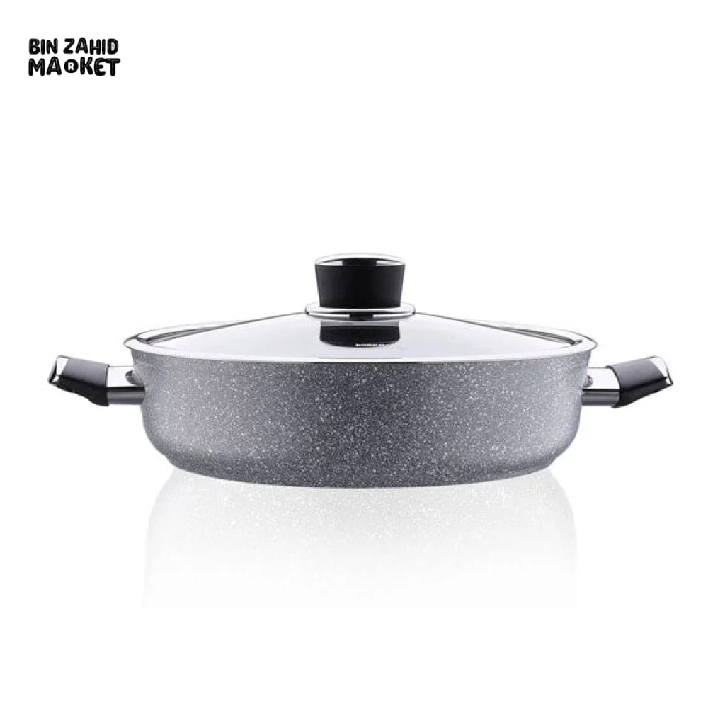 KORKMAZ PALMA LOW CASSEROLE 24X6.5CM