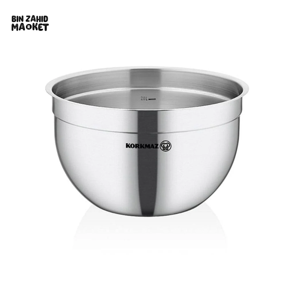KORKMAZ PROLINE GASTRO MIXING BOWL 16X11 (SATIN)