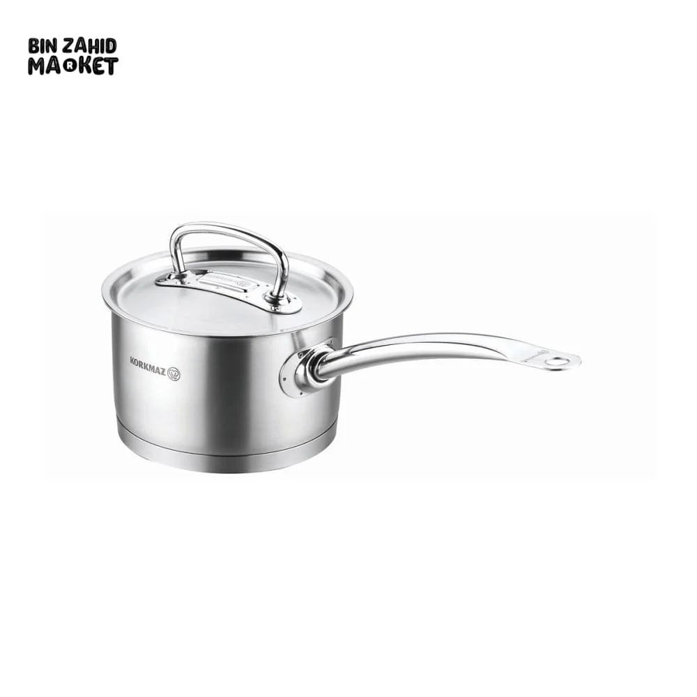KORKMAZ PROLINE SAUCEPAN W/LID 16X10CM / 2.0L.