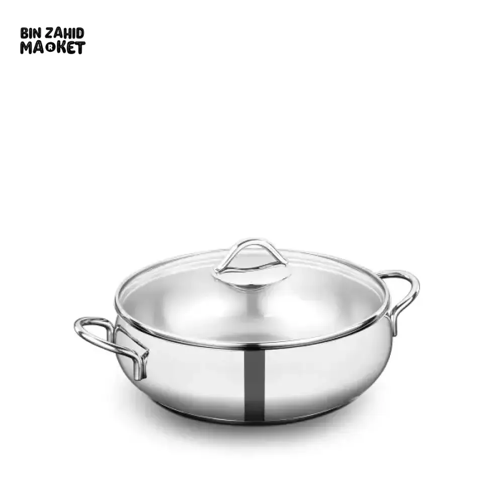 KORKMAZ TOMBIK LOW CASSEROLE 24X8 CM / 3.6 L.