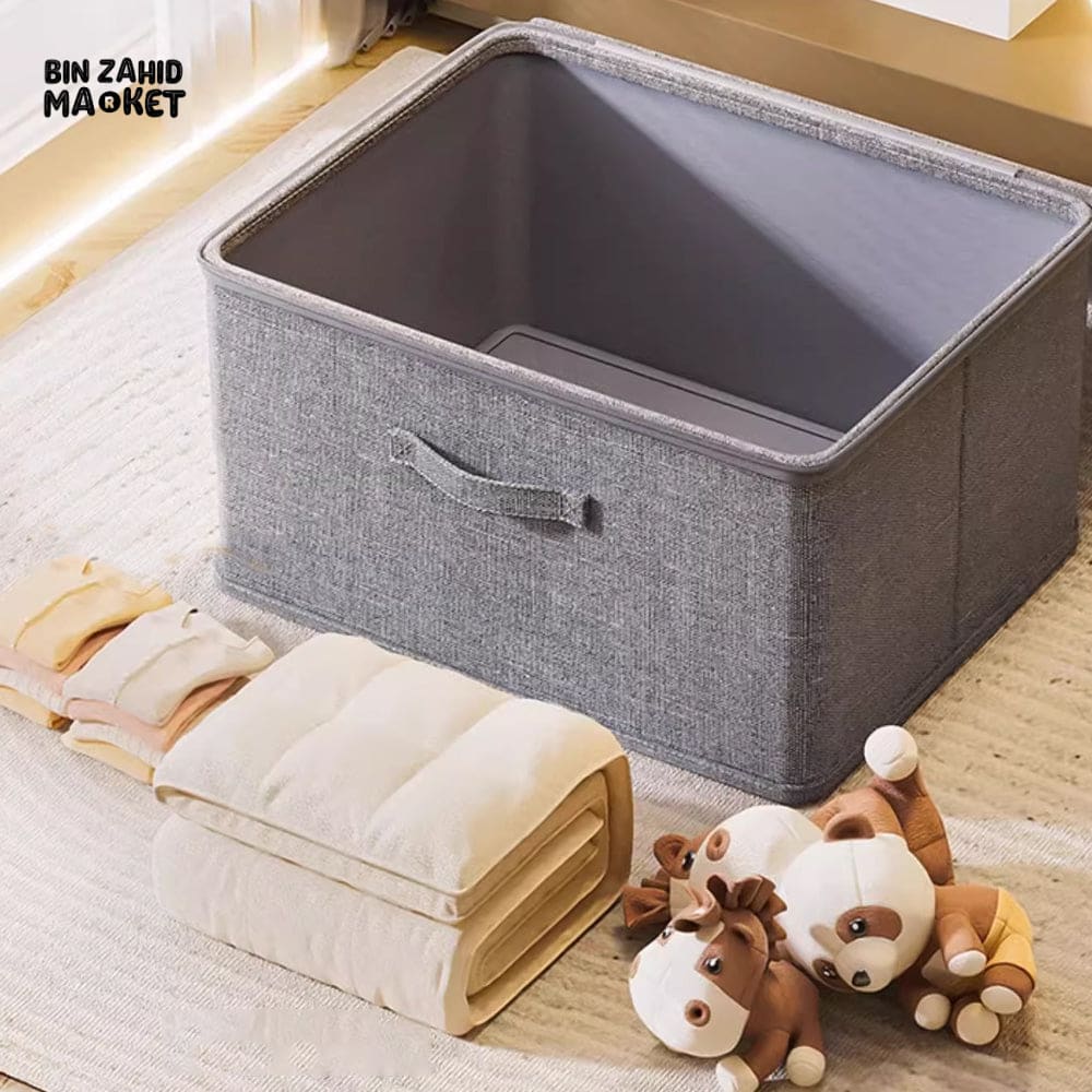 LARGE CAPACITY FOLDABLE CLOTHES STORAGE BOX WITH ZIPPER – WARDROBE QUILT ORGANIZER BAG FOR CLOTHES UNDERWEAR AND BLANKETS - Image 10
