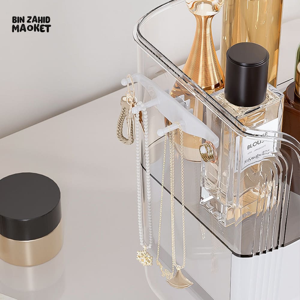 LARGE-CAPACITY MAKEUP STORAGE BOX MULTIFUNCTIONAL VANITY ORGANIZER FOR SKINCARE & JEWELRY - Image 6