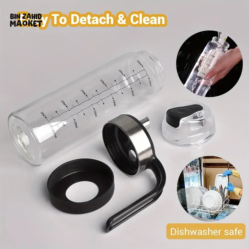 LEAK-PROOF OIL DISPENSER BOTTLE – AUTOMATIC FLIP-TOP FOR OLIVE OIL & VINEGAR - Image 4