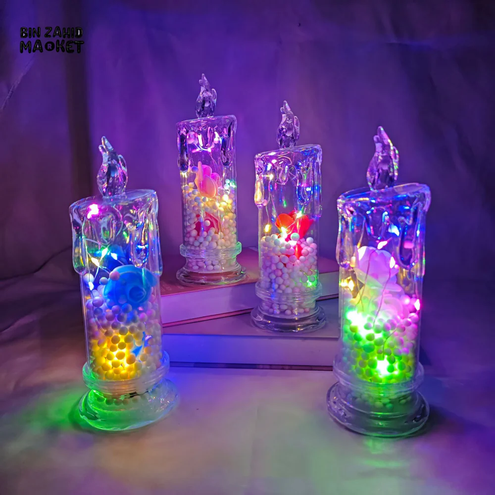 LED ELECTRONIC CANDLE ROSE NIGHT LIGHT HOME DECOR - Image 7