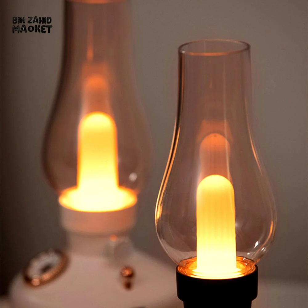 LED RETRO HUMIDIFIER LAMP – WIRELESS CHARGING AROMA DIFFUSER & WATER MIST MAKER WITH NIGHT LIGHT - Image 4
