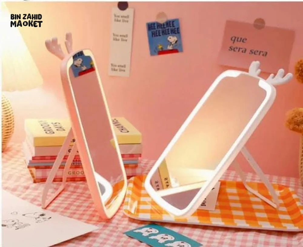 LED VANITY MIRROR WITH 3 COLOR MODES – 90° ROTATION & USB RECHARGEABLE - Image 5