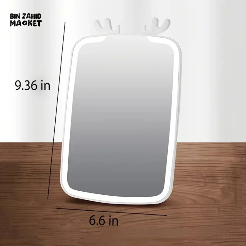 LED VANITY MIRROR WITH 3 COLOR MODES – 90° ROTATION & USB RECHARGEABLE - Image 7