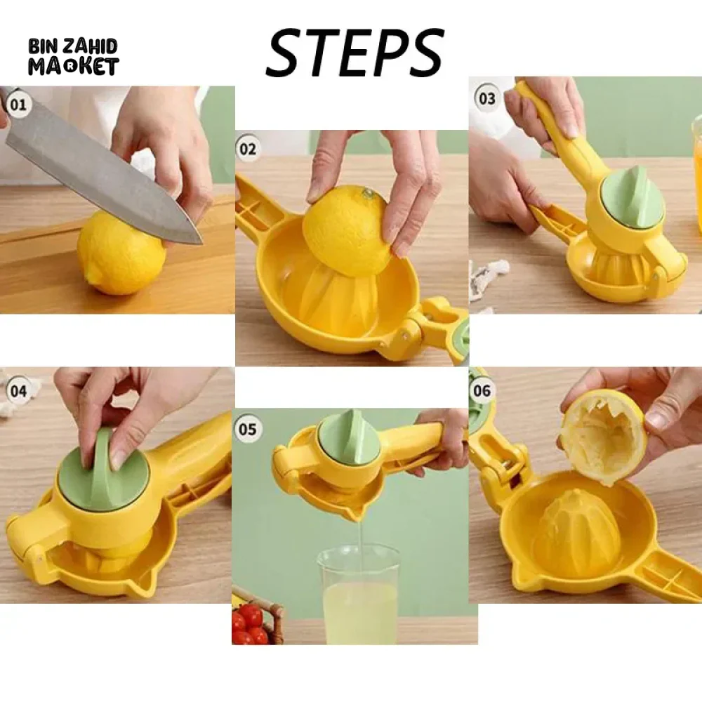 LEMON SQUEEZER CITRUS PRESS PORTABLE HANDHELD FRUIT JUICER - Image 6