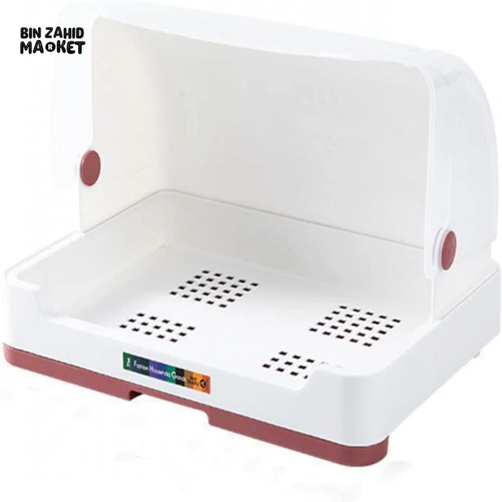 LIDDED DISH DRAINER – COUNTERTOP DRYING BOX FOR UTENSILS CUTLERY & CUPS - Image 6