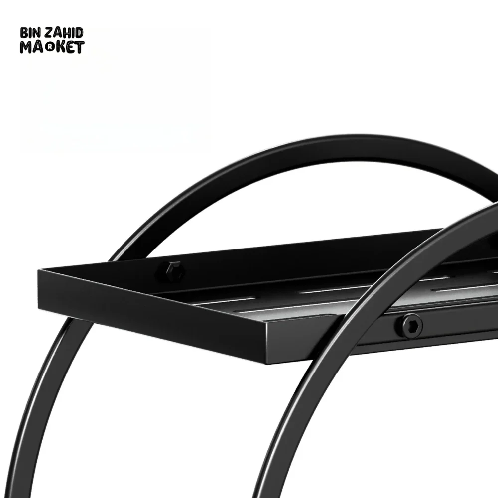 LIGHT LUXURY BATHROOM SHELF RACK COSMETICS ORGANIZER FOR DRESSING TABLE - CIRCLE SHAPE - Image 8