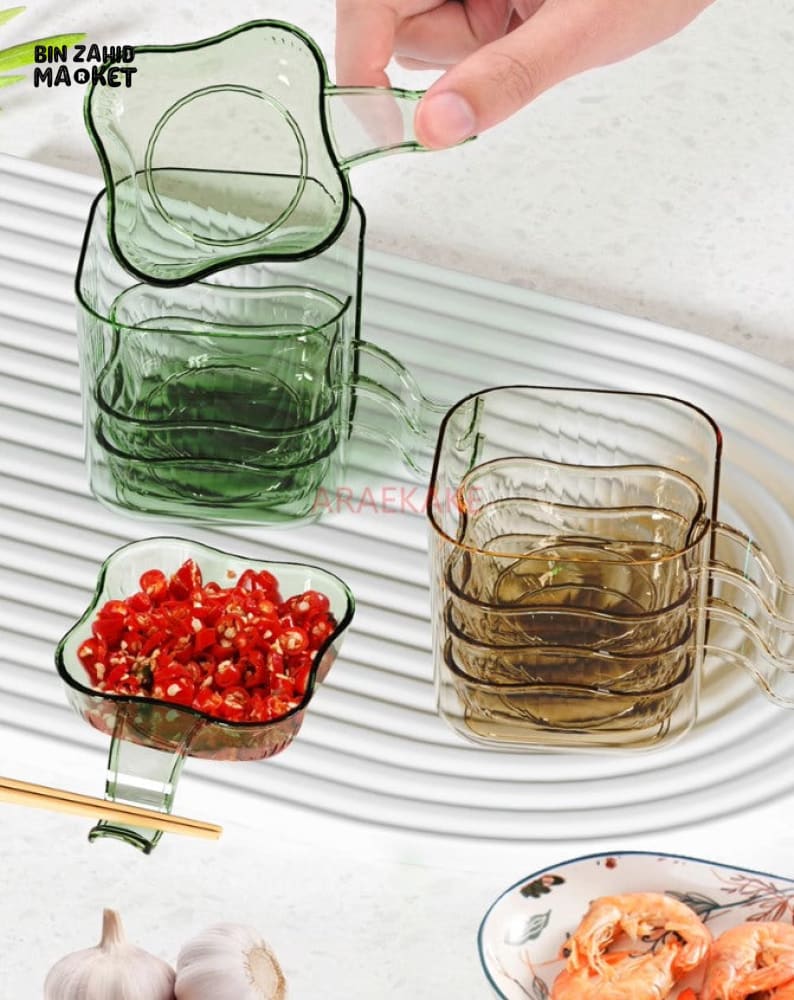 LIGHT LUXURY BONE CHINA DIP & SEASONING PLATE – PACK OF 6 – PERFECT FOR GRILL VINEGAR SOY SAUCE & DRY CONDIMENTS - Image 3
