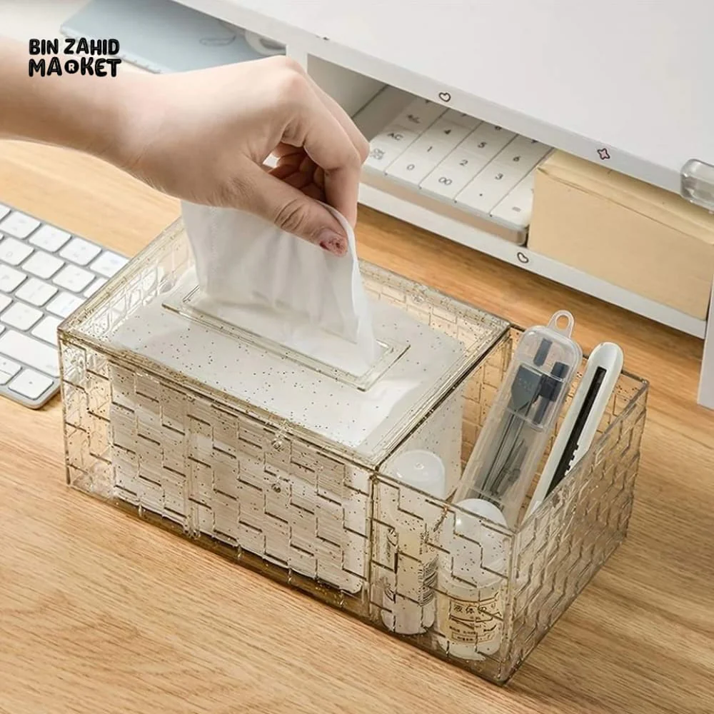 LUXOR ACRLYLIC TISSUE BOX WITH HOLDER - Image 5
