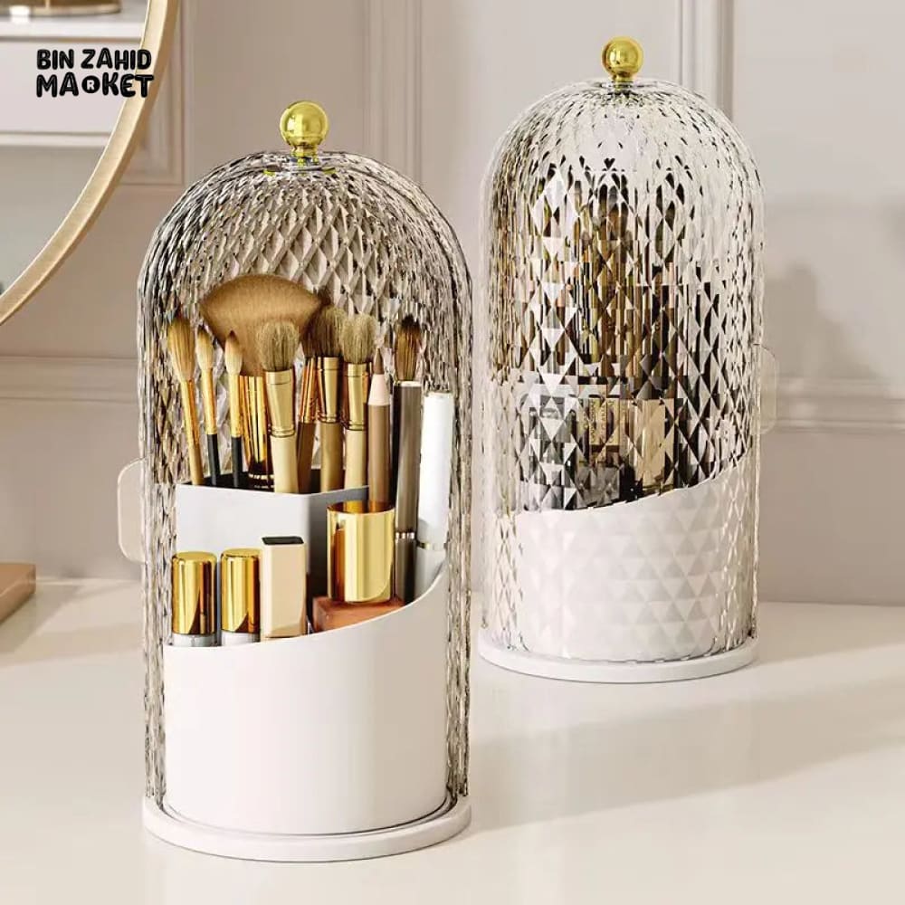 LUXOR ROTATING MAKEUP BRUSH HOLDER - DIAMOND CAGE - Image 6