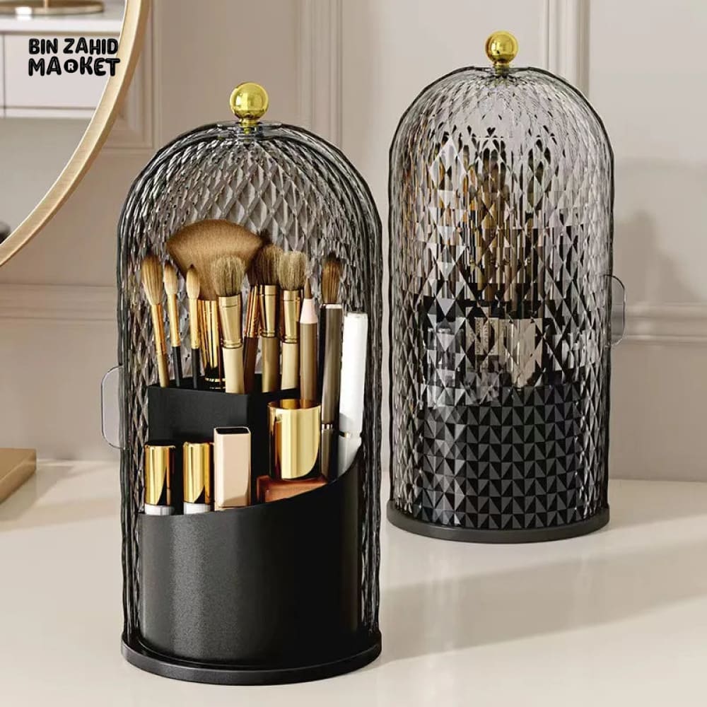 LUXOR ROTATING MAKEUP BRUSH HOLDER - DIAMOND CAGE - Image 7