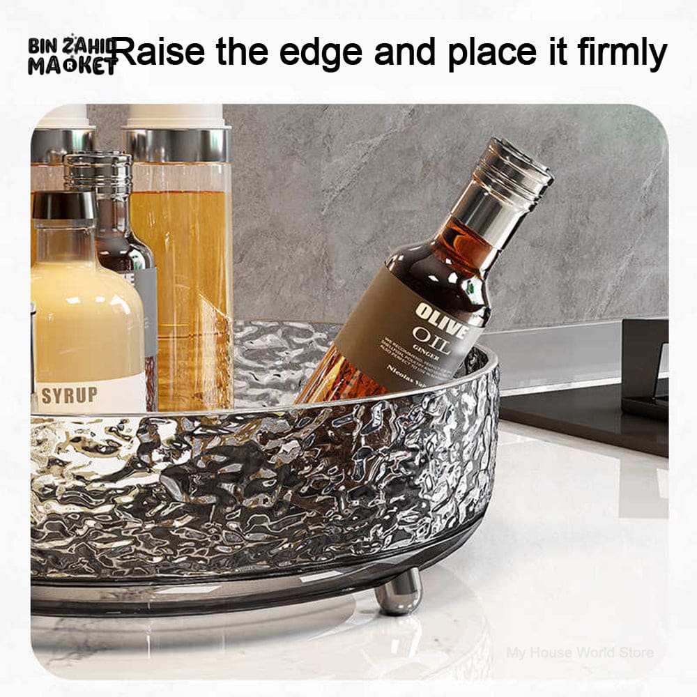 LUXOR ROTATING STORAGE TRAY - CRYSTAL RIPPLE - Image 4