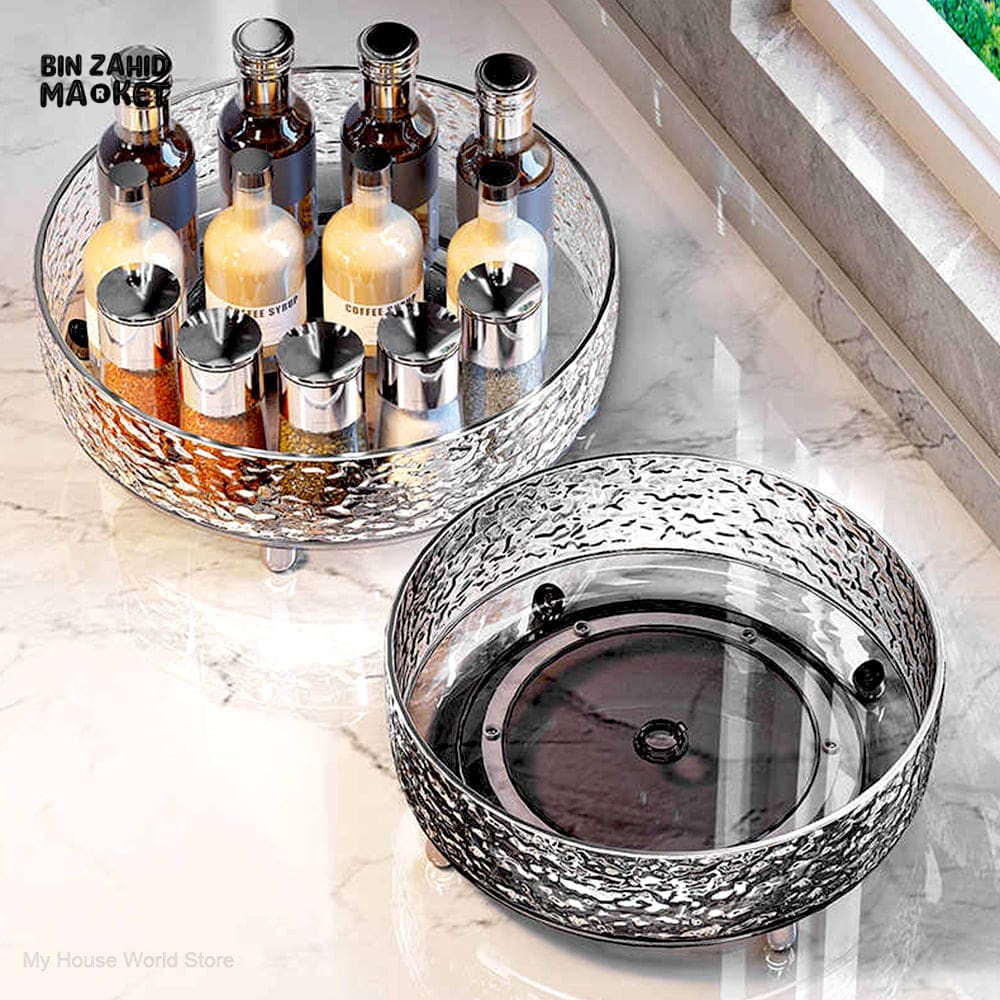 LUXOR ROTATING STORAGE TRAY - CRYSTAL RIPPLE - Image 6