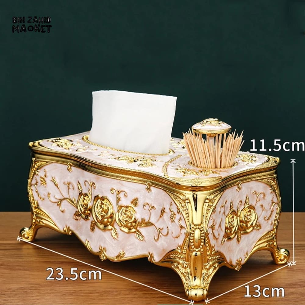 LUXOR TISSUE BOX WITH TOOTHPICK DISPENSER - Image 4