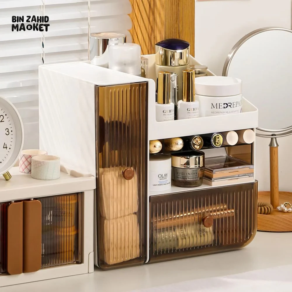 LUXORMOVE CRYSTAL CLEAR COSMETIC & MAKEUP ORGANIZER - Image 3
