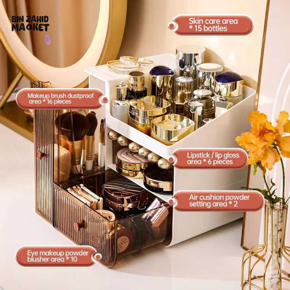 LUXORMOVE CRYSTAL CLEAR COSMETIC & MAKEUP ORGANIZER - Image 6